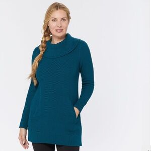 NWT Duluth Trading Co. Cowl neck tunic Med.